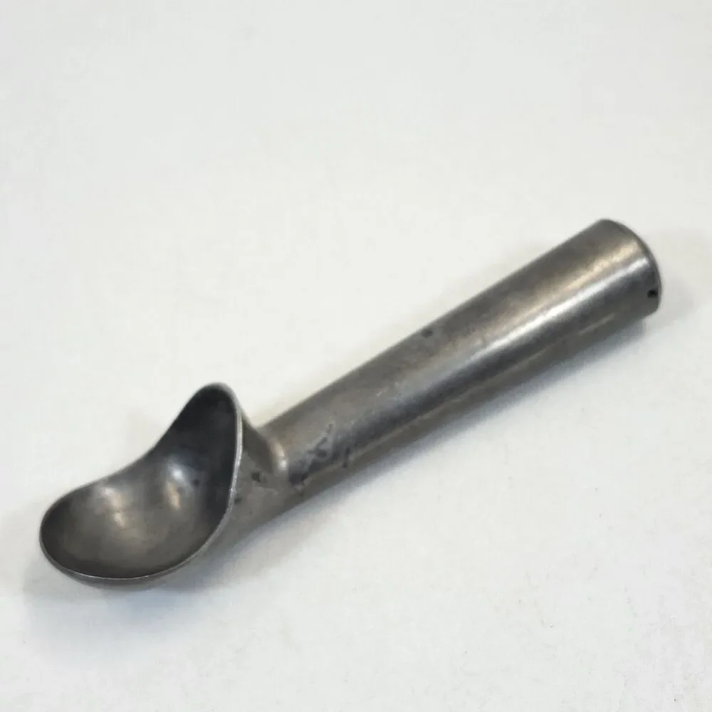 Vintage Metal Ice Cream Scoop 7 Inch Mid Sized Utensil Aluminum Spoon Disher
